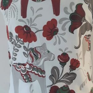 Apron & matching tea towel set from Latvia