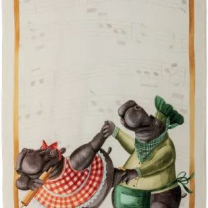 Tea Towels Linen –  Dancing Hippos