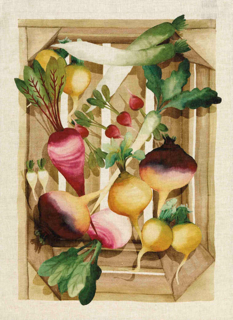 Tea Towels Linen – Vegetables