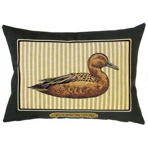 Belgium Cushion – Cinnamon Teal