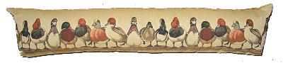 Belgium Cushion,Ducks in a row