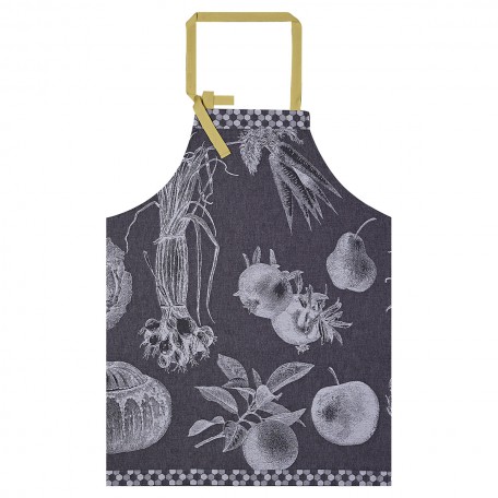 Apron  Cotton – Jacquard Le Francais – Black Radish