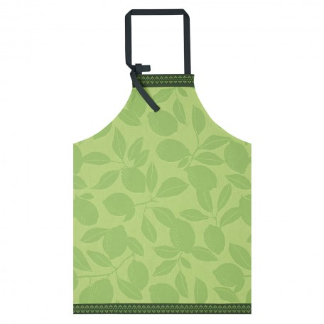 Apron  Cotton-Jacquard Le Francais Citronniers green