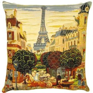 Cushion Jacquard Weave – City life France