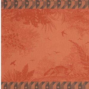 Jacquard Francais French cotton Placemats set of 4 – forest red