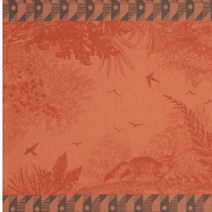 Jacquard Francais French cotton napkin set of 4 – forest red