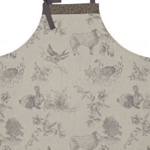 Apron  Cotton – Jacquard Le Francais – Josephine grey