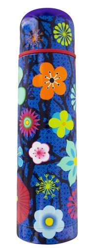 Pylones of Paris – thermos flask – blue flower