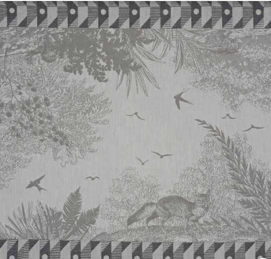 Jacquard Francais French cotton napkin set of 4 – forest grey
