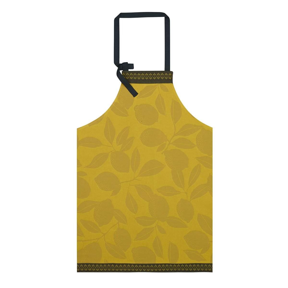 Apron Cotton-Jacquard Le Francais Citronniers yellow