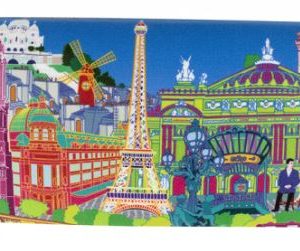 Glasses Case -Paris blue