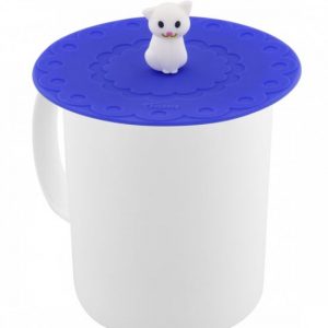 Pylones of Paris – mug lid – white cat