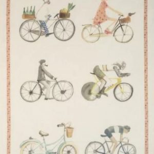 Tea Towels Linen-Bicycles