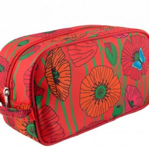 Bathroom bag-red poppy