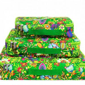 Travel luggage organizer – green