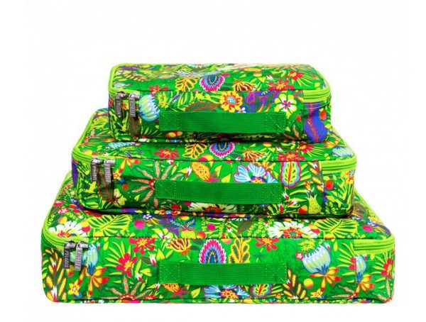 Travel luggage organizer - green